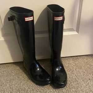 ✨🔥 Hunter Gloss Black Rain Boot NEW ✨🔥